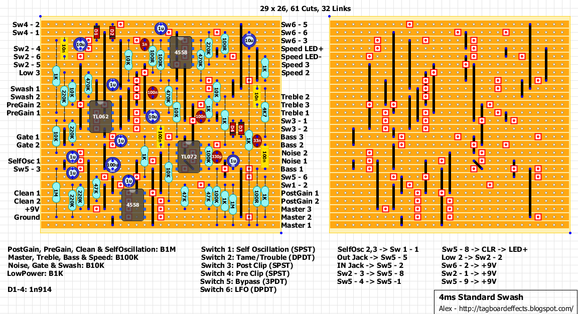 Guitar FX Layouts: 4ms Standard Swash